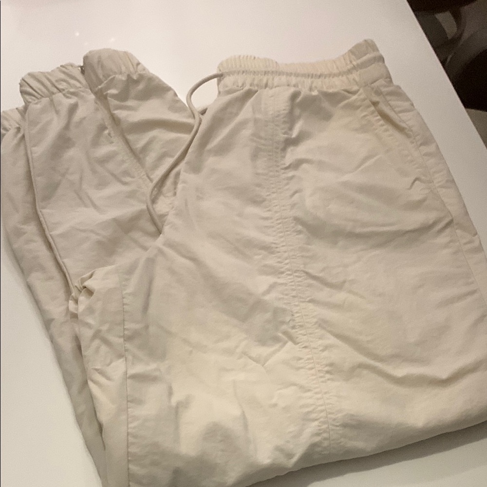 GAP Cream lined running Pants size M